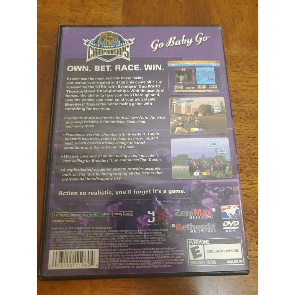 Breeders' Cup World Thoroughbred Championships (Sony PlayStation 2, PS2, 2005)